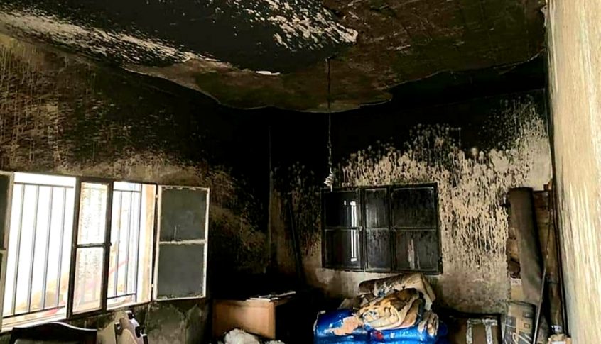 احتراق أجزاء من منزل في شدرا العكارية بسبب احتكاك كهربائي