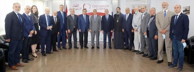 زاسبكين زار مقر اللقاء الارثوذكسي مودعا: نؤيد تحول لبنان الى دولة مدنية