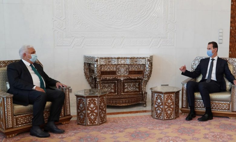 الرئيس الأسد يتلقى رسالة من رئيس الوزراء العراقي تتعلق بالعلاقات الثنائية والتعاون القائم بين البلدين في مكافحة الإرهاب