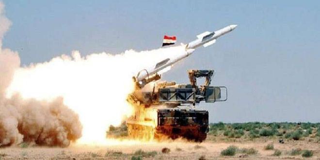 دمشق: دفاعاتنا الجوية تتصدى لعدوان إسرائيلي بالصواريخ في محيط دمشق وتسقط معظم الصواريخ المعادية