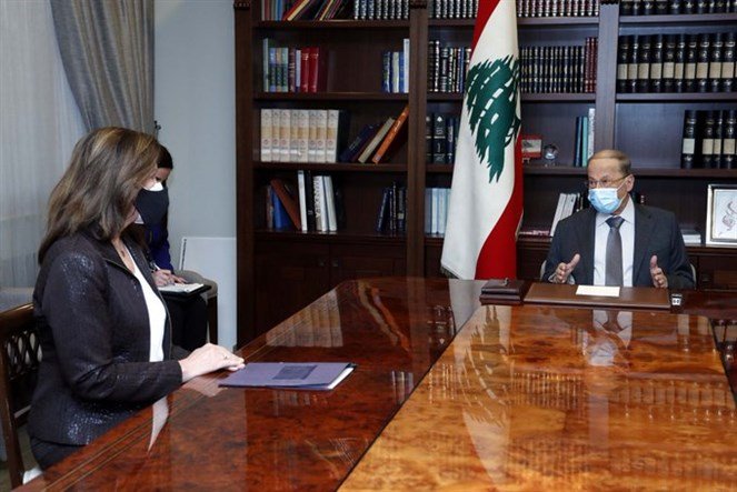 السفيرة الأميركية في بعبدا ... وهذا ما بحثته مع الرئيس عون