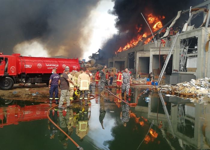 اندلاع حريق في المرفأ بعد 38 يوماً على انفجار المرفأ 